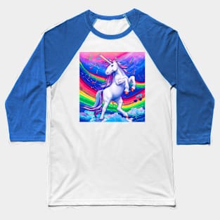 Unicorn dancing with Rainbow Baseball T-Shirt